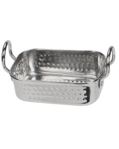 Tavë pjekje Hammered, inoks, ngjyra argjend, 17.5x8.5x7 cm