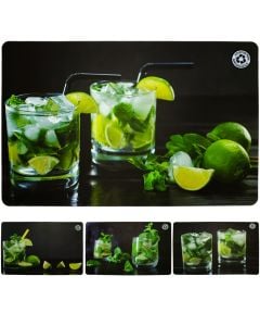 Shtroje tavoline, polipropilen, ngjyra të ndryshme, 43.5x28.5 cm