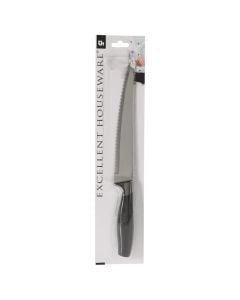 Bread Knife, stainless steel, black, 33 cm