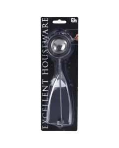 Ice cream scoop, stainless steel, silver color, 10x3.5 cm