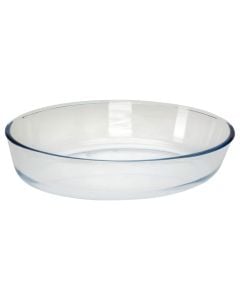 Oven dish oval, glass, transparent, 2.4 L / 30.3x21.3x6.5 cm