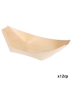 Tas servirje (PK 12), druri, natyrale, 14x9x5 cm