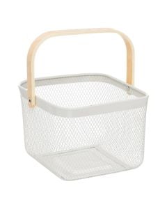 Shportë servirje Mayaj, çelik, bezhë, 26x24.5x17.5 cm