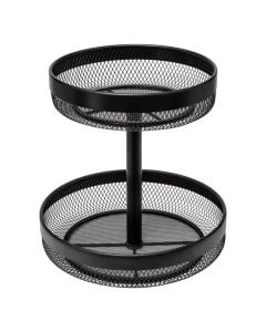 Shportë frutash Mayaj, çelik, e zezë, Dia. 30 x H 31 cm