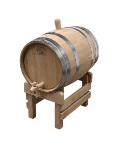Barrel, oak wood, natural, 55 lt