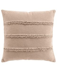 Hilary decorative pillow, cotton/polyester, beige, 45x45 cm