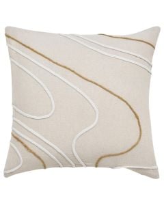 Lacia decorative pillow, polycotton, beige, 45x45 cm