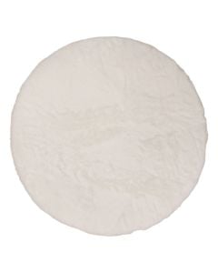 Soft Touch rug, 100% polyester, white, Dia. 80 cm