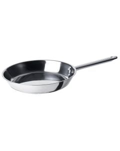 Induction frying pan RomaInox Italy, stainless steel, silver solor, Dia. 28 x H 5 cm