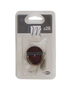 Support for curtain rod, metalic, aged gold color, Dia. 28 cm