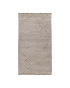 Rrugicë Alloy, poliestër, kafe e hapur/kapuçino, 80x150 cm