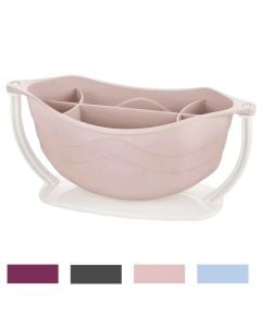 Organizues lugë/pirunj Carina, plastike, ngjyra të ndryshme, 24.5x10x11 cm