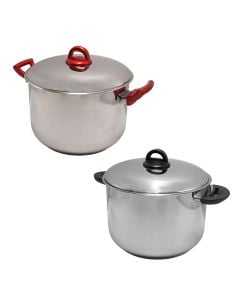 Tenxhere me kapak me induksion, inoks, ngjyra argjend, 10.5 L  / Dia. 28 x H 18 cm