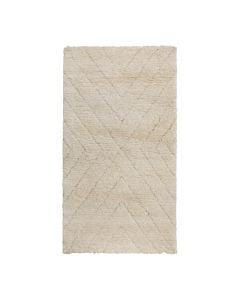 Ideal Shaggy rug, polypropylene and polyester, cream/beige, 80x150 cm
