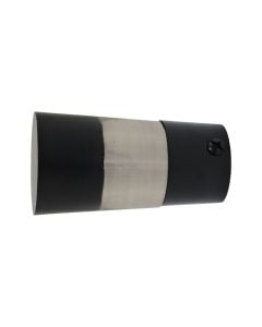 Finale metalike për shufër perde, inoks, e zezë, Dia. 28 mm