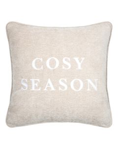 Cosylife decorative cushion, 100% polyester, beige, 45x45 cm