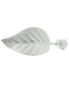 Knob for curtain rods, metallic, white/silver, Dia. 20 mm