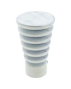 Finale për shufër perde, metalike, e bardhë/argjend, Dia. 20 mm