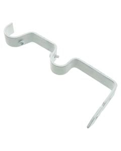 Suport dopio për shufër perde, metalike, e bardhë/argjend, Dia. 20 mm