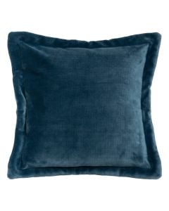 Cuddly decorative cushion, polyester, blue, 53x53 cm