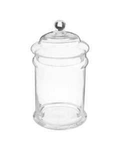 Kavanoz për karamele, qelq, transparente, 2L / Dia. 14 x H 26.5 cm