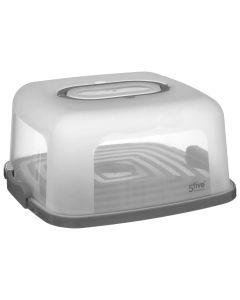 Mbajtëse keku/torte, polipropilen, transparente, 34.5x33x16.5 cm