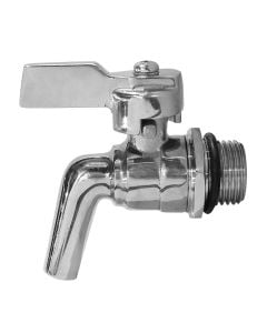 Rubinet 1/2" për bidon inoksi , inoks, ngjyra argjend