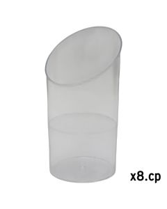 Tas (PK8), plastike, transparente, 70 cl / 4.5x3.8x8.3 cm