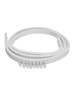 Set shinë e përthyeshme dhe aksesorë, PVC, e bardhë, 3m