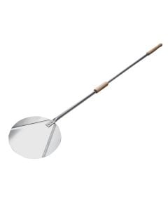 Professional oven accessory with tail 'Forcella', stainless steel, silver color, Dia. 30 x H 170 cm