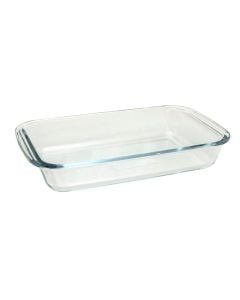 ItalCasa oven dish, glass, transparent, 1.6L / 29.5x17.4x5.05 cm