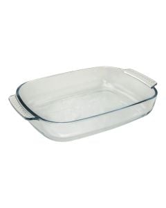Tavë furre ItalCasa, qelqi, transparente, 3.8L / 38x25.5x6.5 cm