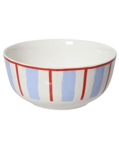 Sea bowl, porcelain, white with a crab design, Dia. 14 x H 6.3 cm