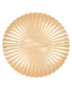 Pjate dekor Christmas, PP, embelsira, ngjyre gold, D. 33 x H. 1,8 cm