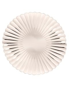 Pjate dekor Christmas, PP, embelsira, ngjyre silver, D. 33 x H. 1,8 cm