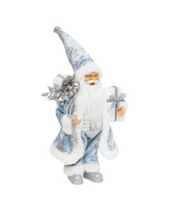 Babagjysh i Vitit te Ri, ngjyre blu , poliestër, L. 16 x P. 10 x H. 30 cm