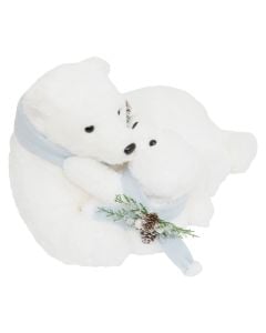 Personazh dekorativ, Arush polar, ngjyre e bardhe, L. 49,7 x P. 28 x H. 33,5 cm