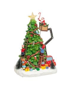 LED tree, polyresin, L. 27 x P. 21.5 x H. 39 cm, 3x LR6 - AA - 1.5V batteries