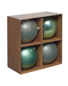 Sfere dekoruese, plastike, ngjyre pistakio, 10 cm