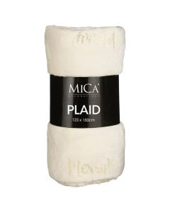 Batanije me motive Christmas, polester, ngjyre e bardhe