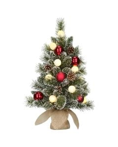 Small Christmas tree, with battery lighting, 50 branches, h45xd33cm