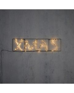 Neon light with Christmas motifs, XMAS, IP44, 80 led, warm light, l81xw2xh20cm
