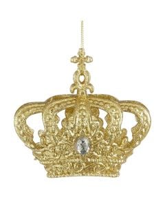 Objekt dekoruese me varje, kurore, ngjyre gold, l10xw5xh9cm