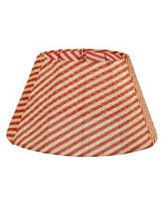 Bazament per peme, tekstil, me palosje, ngjyre e kuqe/gold, h50xd30cm