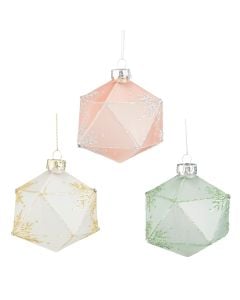 Objekt dekoruese me varje, kristal shumekendesh, ngjyra pastel, h8xd8cm