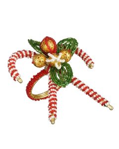 Unaze mbajtese pecete, Christmas, ngjyre gold/e kuqe, l10xw9xh7cm