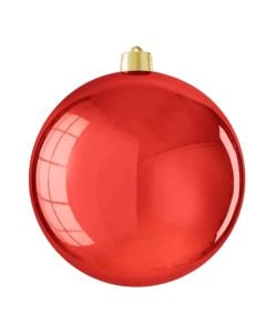 Sfere dekoruese, plastike, ngjyre e kuqe, D20 cm