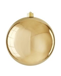 Decorative sphere, plastic, gold color, D25 cm