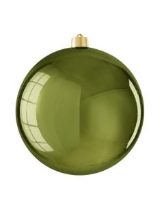 Decorative sphere, plastic, green color, D25 cm
