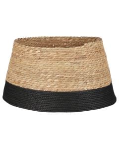 Bazament per peme, tekstil, ngjyre natyrale me te bardhe, h26xd50cm